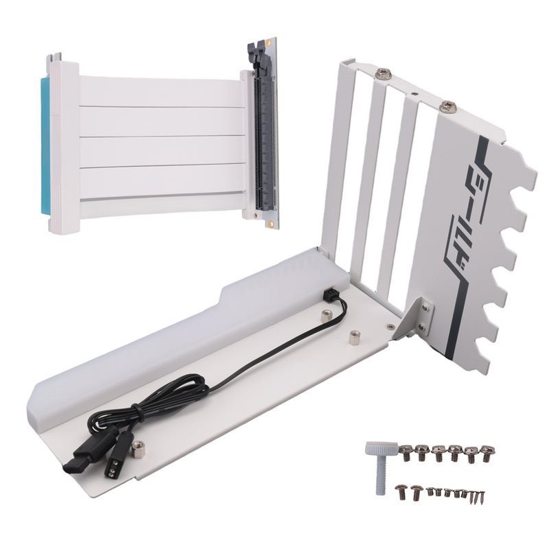 Pcie 4.0 X16 Riser Cable 90 Degree - Tekstur Halus – Braket Pemasangan GPU