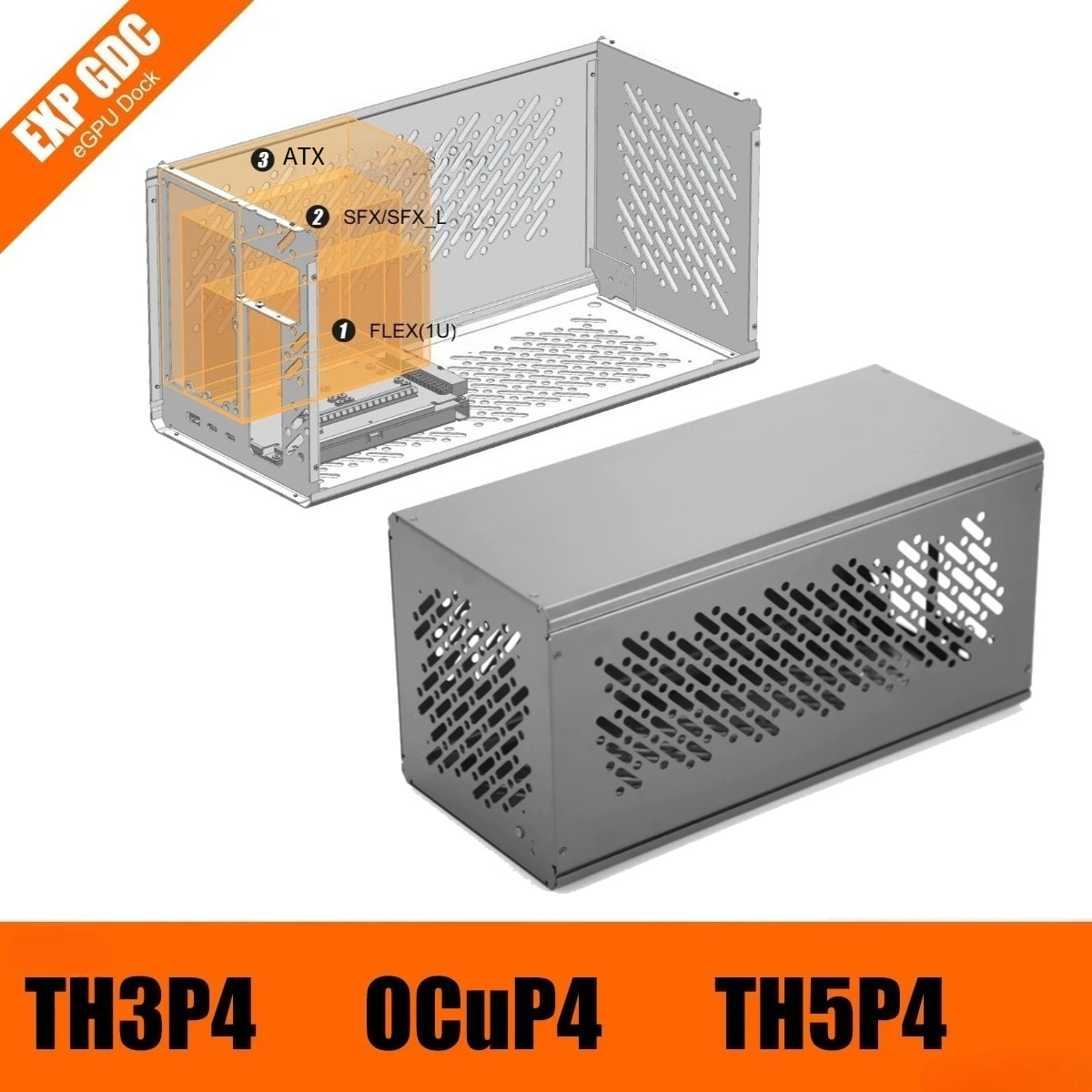 Casing Rangka Logam Untuk TH3P - External Gpu Dock Pcie 4.0 Oculink ulasan dan harga