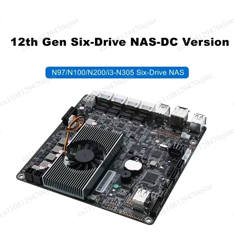 Papan Induk NAS 6-Slot N100 Mi - Nas Motherboard N100 6 Sata ulasan dan harga