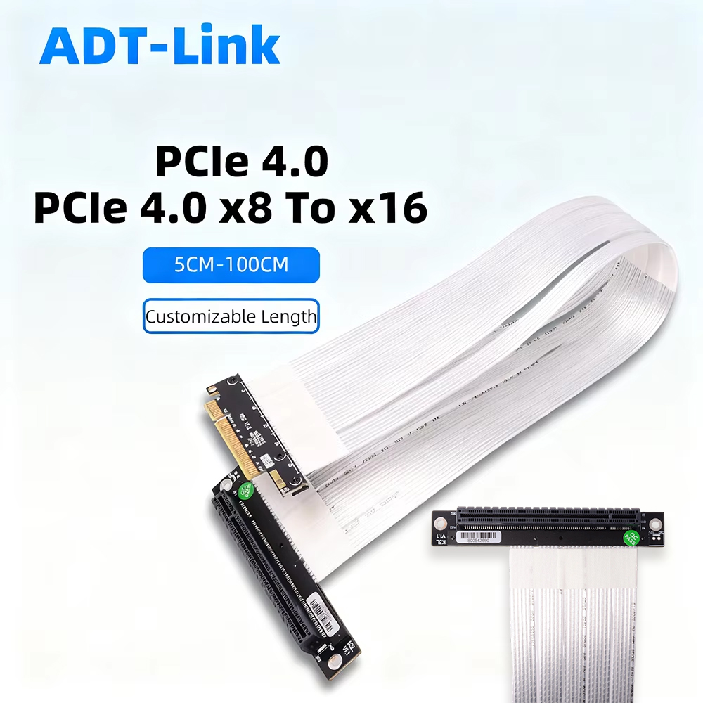 Kabel Ekstensi Riser ADT-Link  - Pcie 4.0 X16 Riser Cable 90 Degree ulasan dan harga